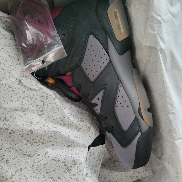 Men's NIKE AIR JORDAN RETRO 6 BORDEAUX 🔥 🔥 🔥 NEW - Picture 3 of 6